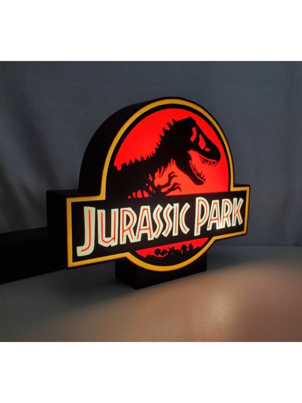 Jurassic Park Light Box Sign – USB Powered LED Decor – Made in USA